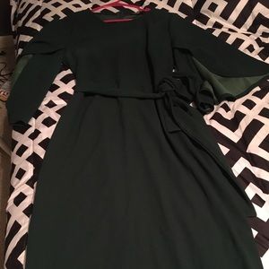 Knee length Bell sleeve body con dress.